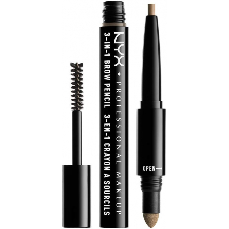 NYX PROFESSIONAL MAKEUP- 3-IN-1 BROW PENCIL
