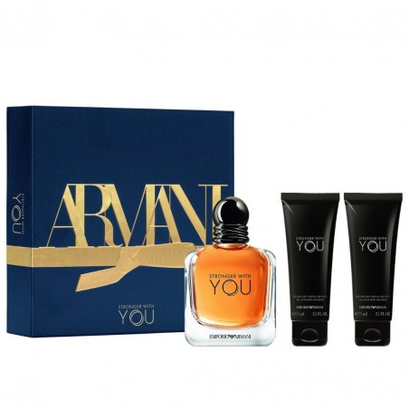 EMPORIO ARMANI STRONGER WITH YOU COFRE EDT V.100ML + GEL DOUCHE 75ML X 2