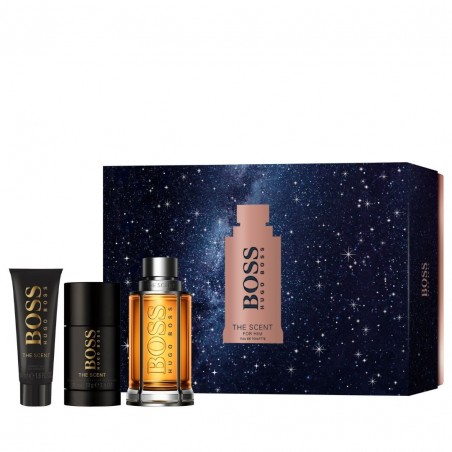 BOSS THE SCENT COFRE EDT V.100ML + DEODORANT STICK 75ML + SHOWER GEL 50ML