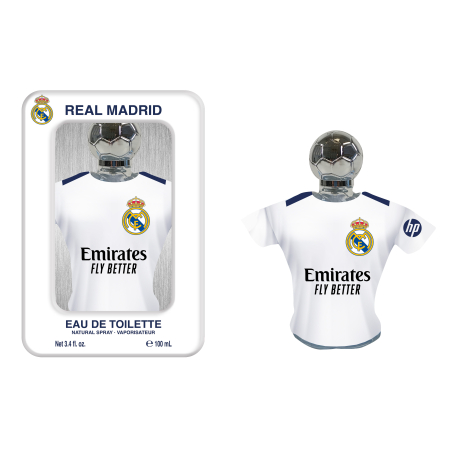Real Madrid Llauna Metàl·lica Eau de Toilette amb Samarreta