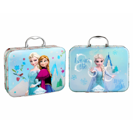 Set Metálico Maletín Cuadrado de Maquillaje Frozen