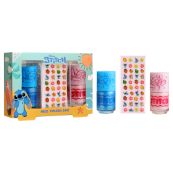 Stitch Set Dúo con 2 Lacas de Uñas y Decoraciones de uñas