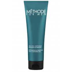 Méthode For Men Gel 3 en 1 Nettoyant Exfoliant & Purifiant 125 ml