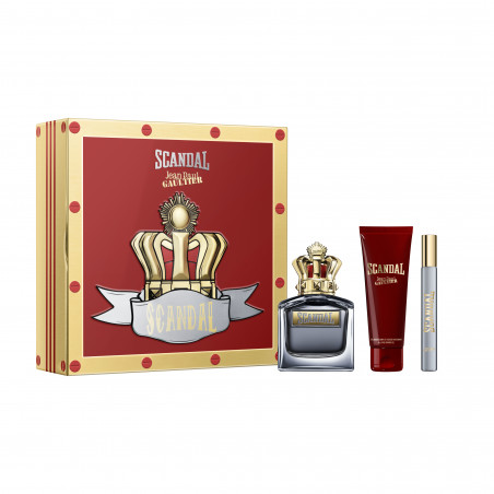 SCANDAL HIM COFRE EAU DE TOILETTE V100ML + SG75ML + MG10ML