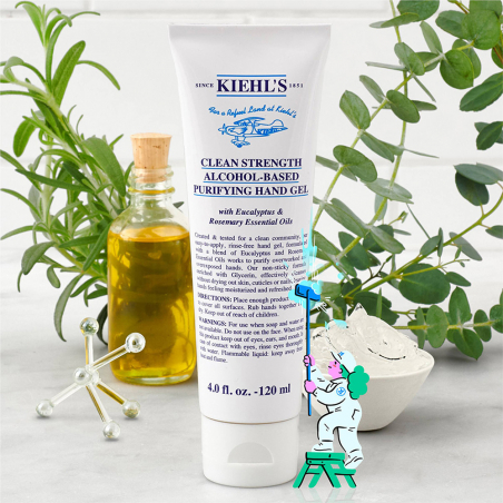 KIEHL'S CLEAN STRENGTH ALCOHOL ANTISEPTIC HAND SANITIZER DESINFECTANTE DE MANOS