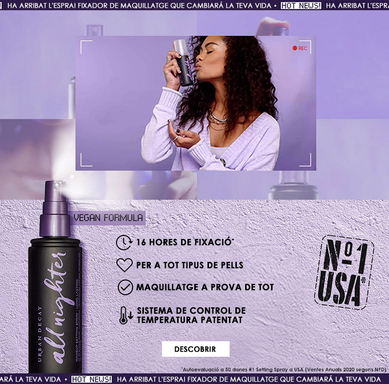 fixador de maquillatge All NIghter Spray Urban Decay