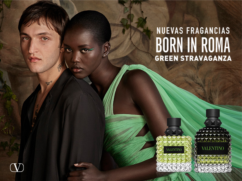 Born in Roma donna Green Stravaganza Valentino