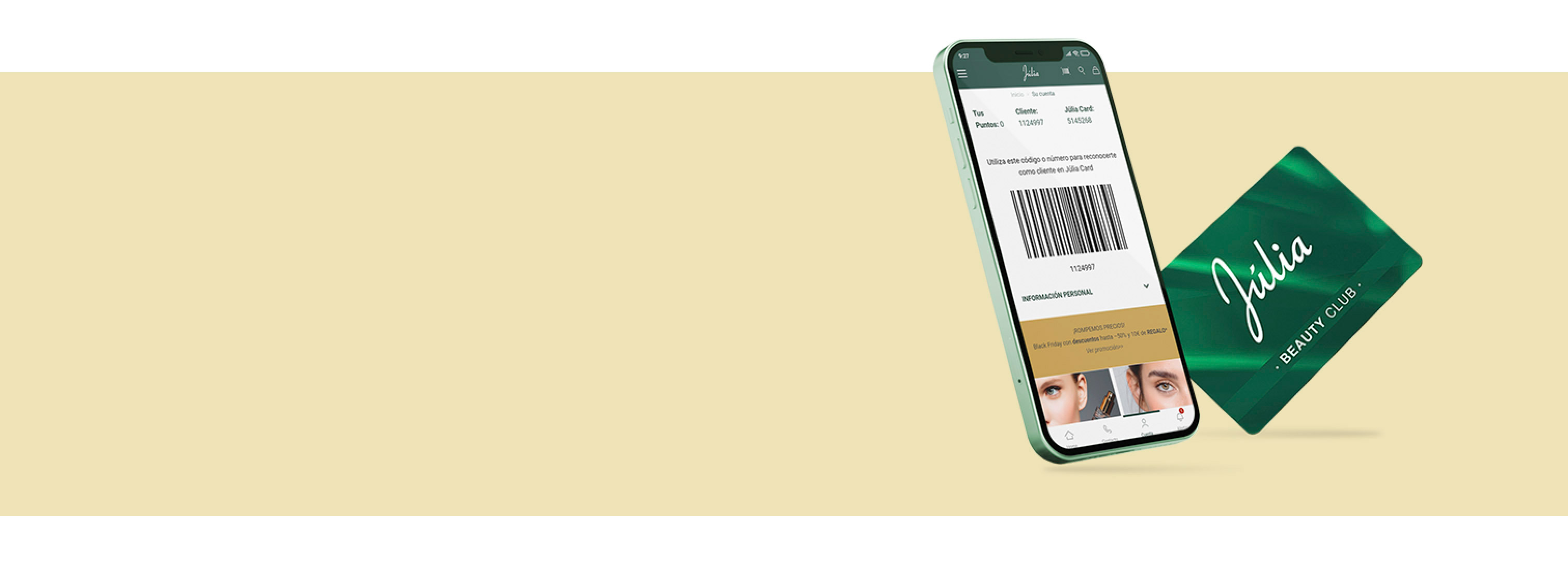 realitza compres per acumular saldo Beauty Club